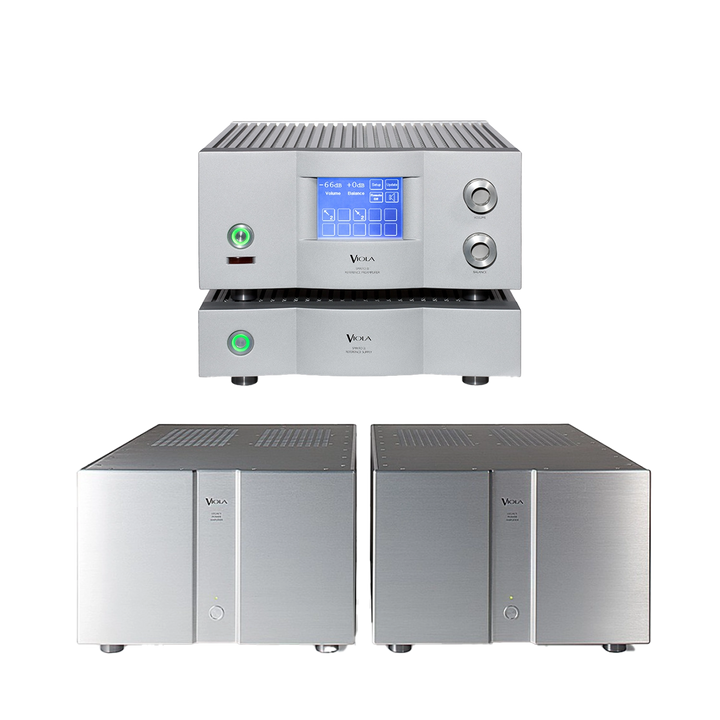 Viola Legacy Mono Amplifier + Viola Spirito II Reference Preamplifier| Pack: 2 Etapas de Potencia Mono + Preamplificador