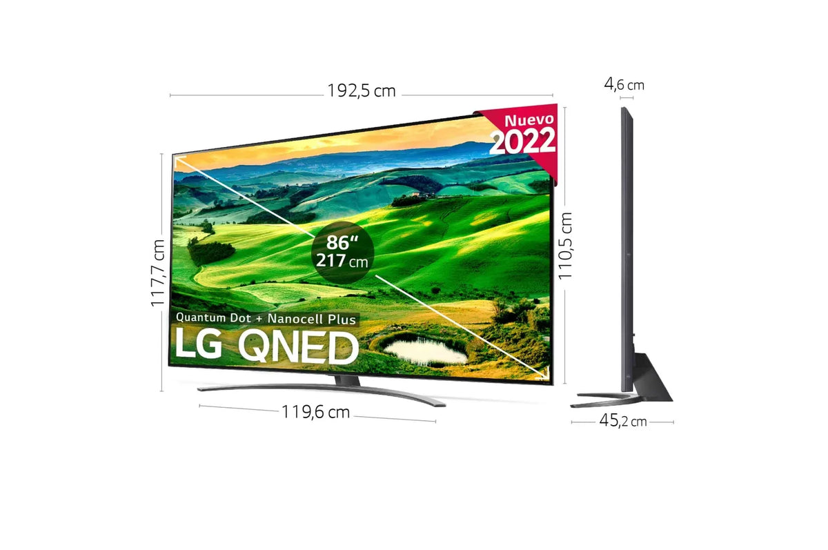 medidas LG 86QNED816QA